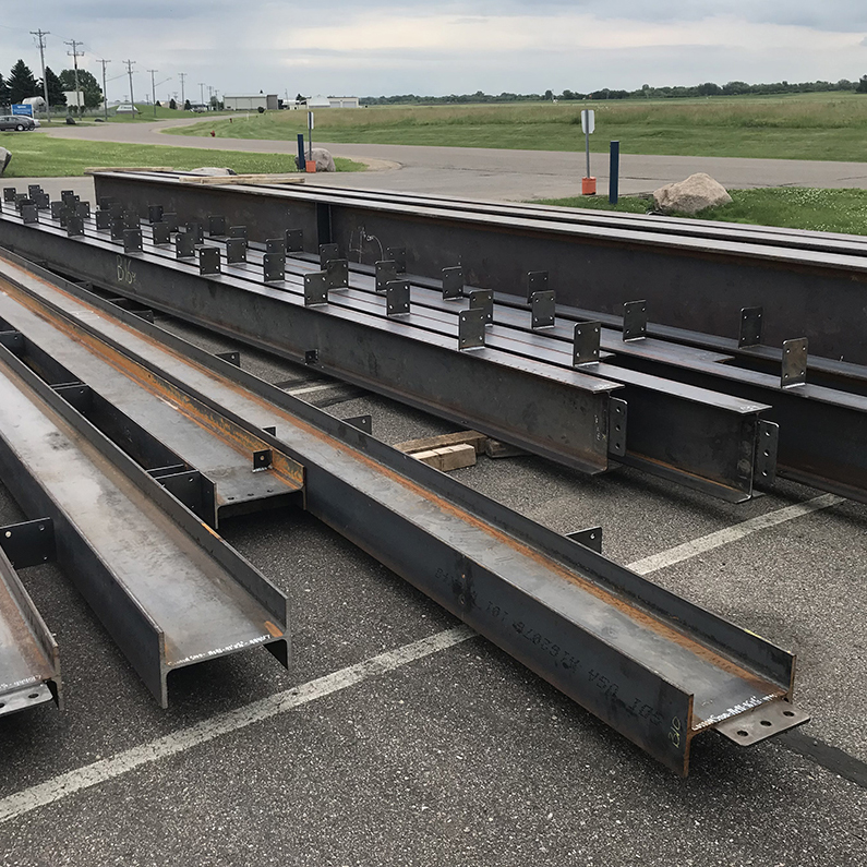 structural steel, beams columns plates